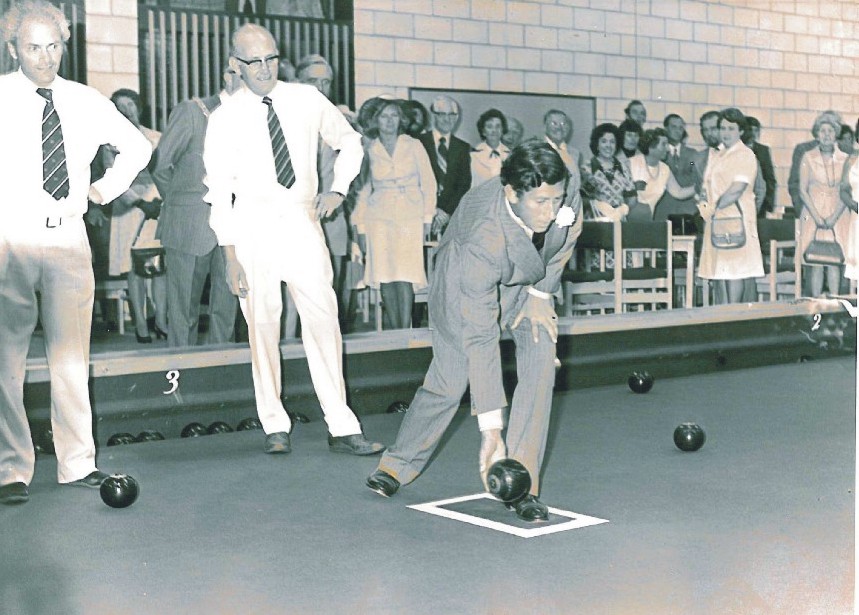 King Charles III playing bowls at the Oakleaf Sports Complex