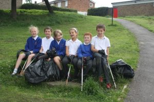 Litter picking event from our local schools