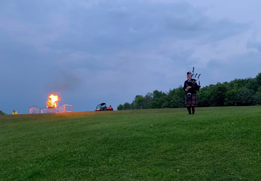 Lighting of the beacon at the Platinum Jubilee Celebrations on 2nd June 2022