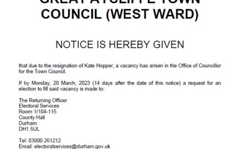 Read more about Notice of Vacancy in the office of Councillor – West Ward