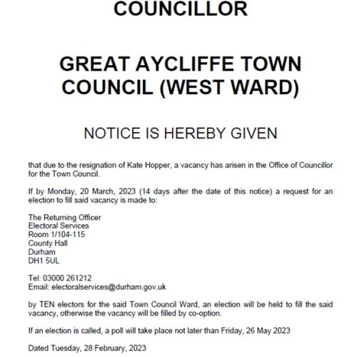Introduction image for Great Aycliffe Town Council