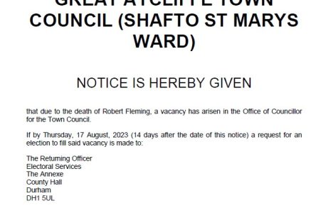 Read more about Notice of vacancy in the office of Councillor