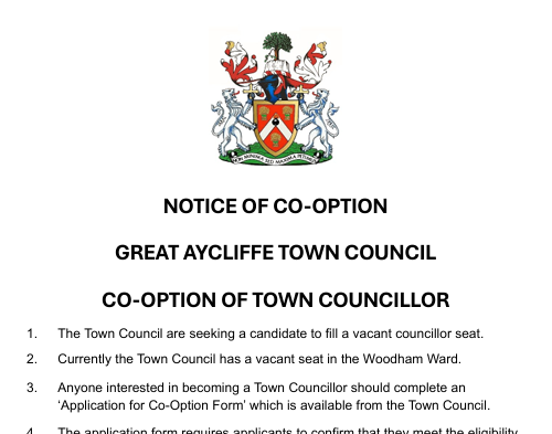 Introduction image for Great Aycliffe Town Council