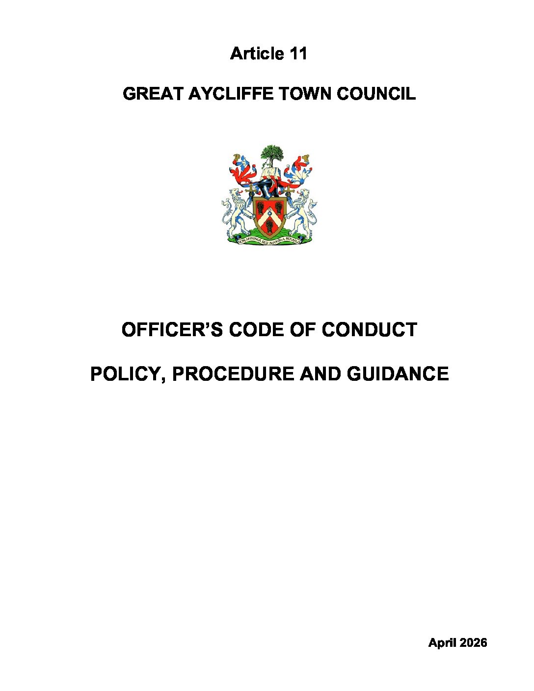 Introduction image for Great Aycliffe Town Council