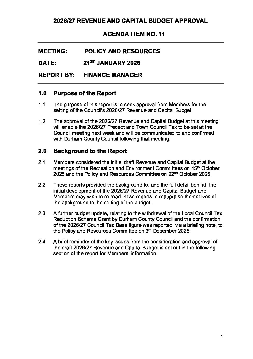 Introduction image for Great Aycliffe Town Council